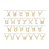 14K White Block Initial R 16" Necklace